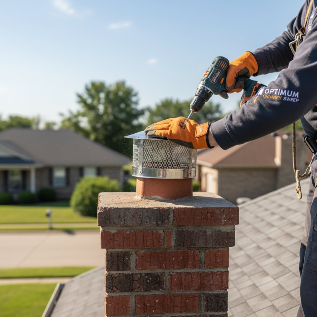 Boston Chimney Cap Installation